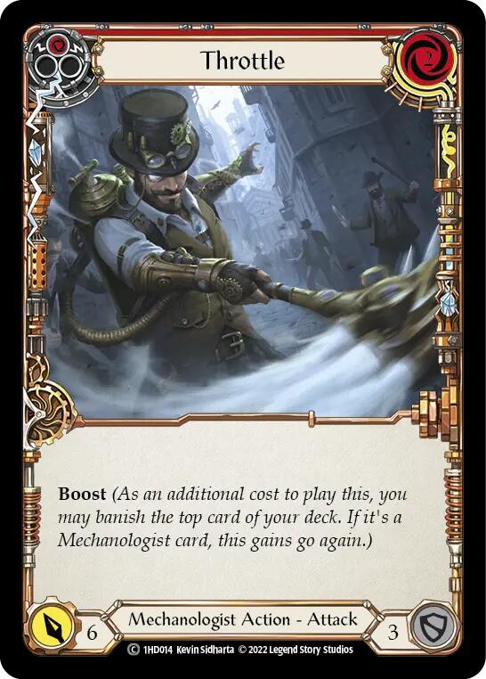 Throttle (Red) [1HD014] (History Pack 1 Dash Blitz Deck) | Boutique FDB TCG