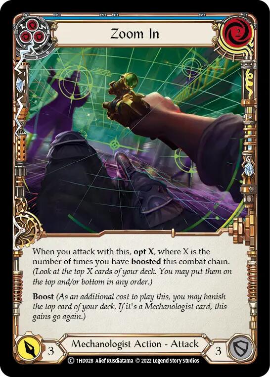 Zoom In (Blue) [1HD028] (History Pack 1 Dash Blitz Deck) | Boutique FDB TCG