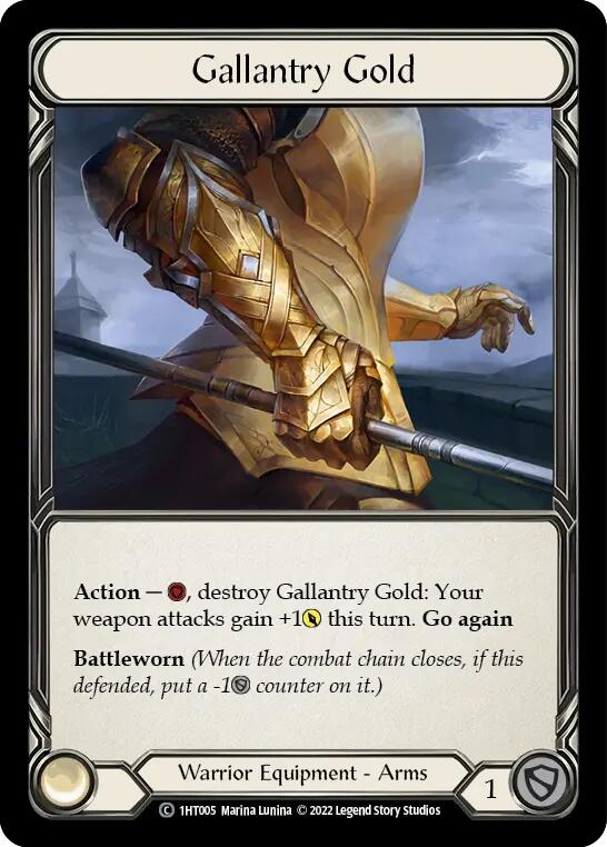 Gallantry Gold [1HT005] (History Pack 1 Dorinthea Blitz Deck) | Boutique FDB TCG