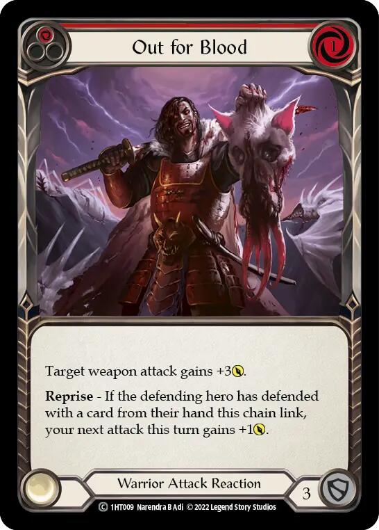 Out for Blood (Red) [1HT009] (History Pack 1 Dorinthea Blitz Deck) | Boutique FDB TCG