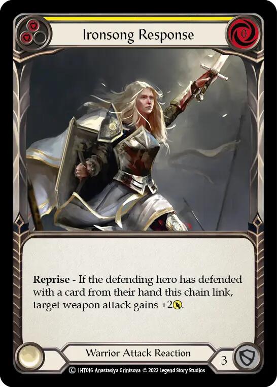 Ironsong Response (Yellow) [1HT016] (History Pack 1 Dorinthea Blitz Deck) | Boutique FDB TCG