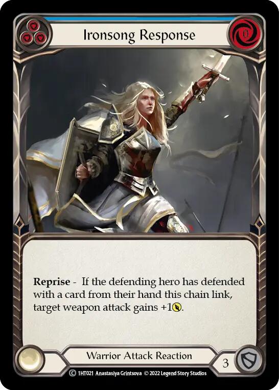 Ironsong Response (Blue) [1HT021] (History Pack 1 Dorinthea Blitz Deck) | Boutique FDB TCG