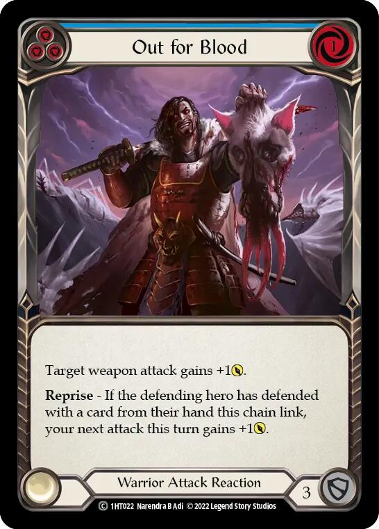 Out for Blood (Blue) [1HT022] (History Pack 1 Dorinthea Blitz Deck) | Boutique FDB TCG