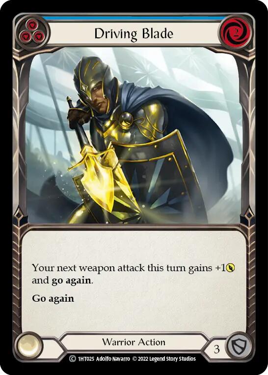 Driving Blade (Blue) [1HT025] (History Pack 1 Dorinthea Blitz Deck) | Boutique FDB TCG