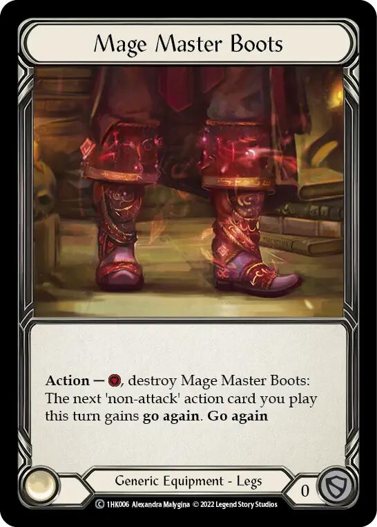 Mage Master Boots [1HK006] (Historic Pack 1 Blitz Deck: Kano) | Boutique FDB TCG