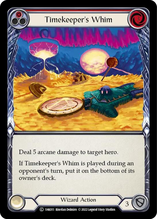 Timekeeper's Whim (Red) [1HK011] (Historic Pack 1 Blitz Deck: Kano) | Boutique FDB TCG