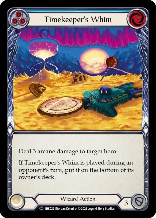 Timekeeper's Whim (Blue) [1HK022] (Historic Pack 1 Blitz Deck: Kano) | Boutique FDB TCG