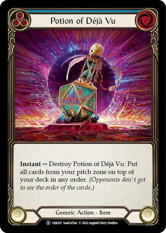 Potion of Deja Vu (Blue) [1HK027] (Historic Pack 1 Blitz Deck: Kano) | Boutique FDB TCG