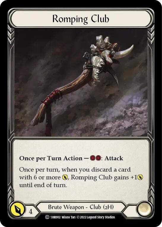 Romping Club [1HR002] (Historic Pack 1 Blitz Deck Rhinar) | Boutique FDB TCG