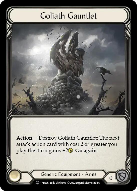 Goliath Gauntlet [1HR005] (Historic Pack 1 Blitz Deck Rhinar) | Boutique FDB TCG