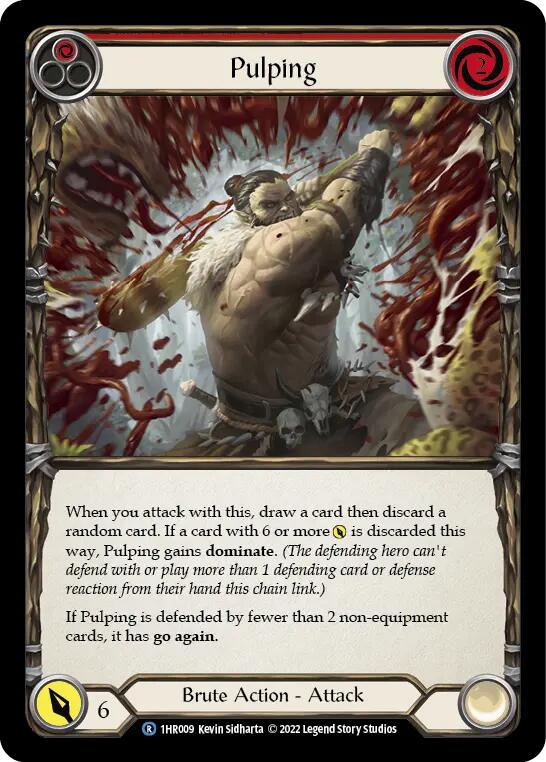 Pulping (Red) [1HR009] (Historic Pack 1 Blitz Deck Rhinar) | Boutique FDB TCG
