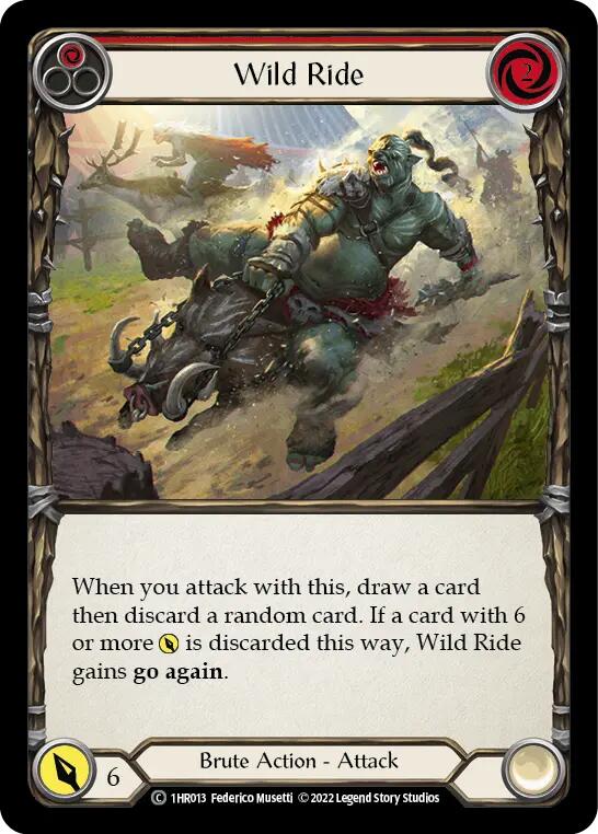 Wild Ride (Red) [1HR013] (Historic Pack 1 Blitz Deck Rhinar) | Boutique FDB TCG