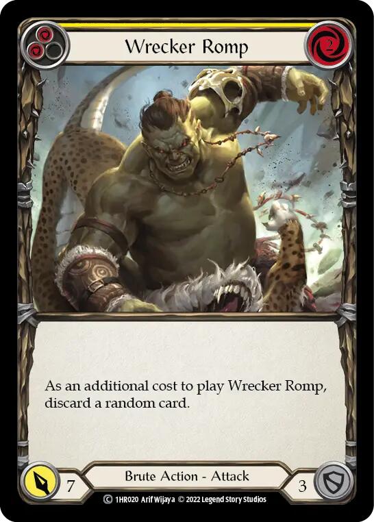 Wrecker Romp (Yellow) [1HR020] (Historic Pack 1 Blitz Deck Rhinar) | Boutique FDB TCG