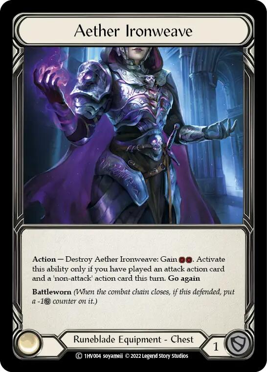 Aether Ironweave [1HV004] (Historic Pack 1 Blitz Deck Viserai) | Boutique FDB TCG