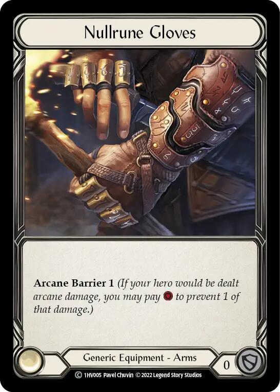 Nullrune Gloves [1HV005] (Historic Pack 1 Blitz Deck Viserai) | Boutique FDB TCG