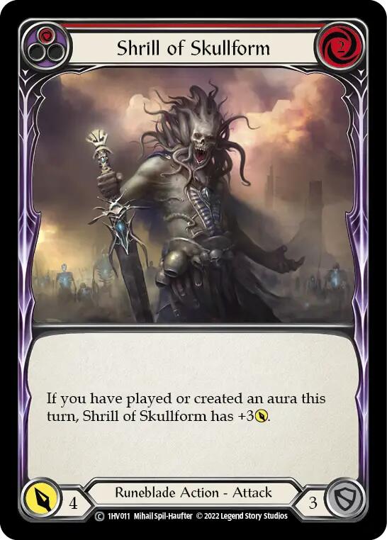 Shrill of Skullform (Red) [1HV011] (Historic Pack 1 Blitz Deck Viserai) | Boutique FDB TCG