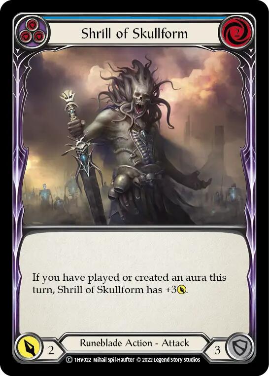 Shrill of Skullform (Blue) [1HV022] (Historic Pack 1 Blitz Deck Viserai) | Boutique FDB TCG