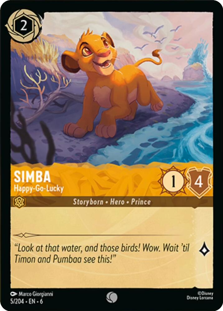 Simba - Happy-Go-Lucky (5/204) [Azurite Sea] | Boutique FDB TCG