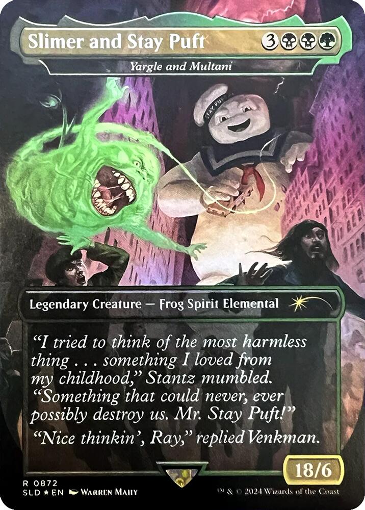 Slimer and Stay Puft - Yargle and Multani [Secret Lair Drop Series] | Boutique FDB TCG