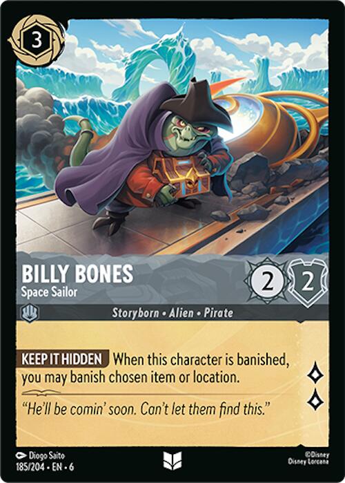 Billy Bones - Space Sailor (185/204) [Azurite Sea] | Boutique FDB TCG