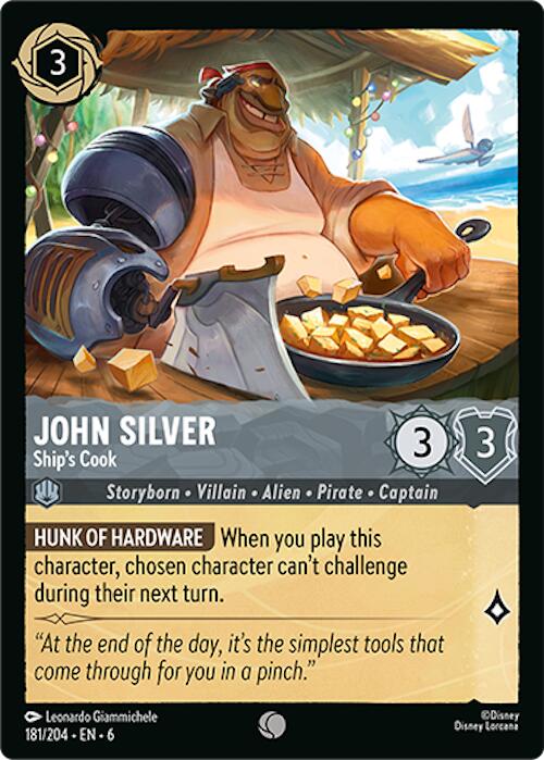 John Silver - Ship's Cook (181/204) [Azurite Sea] | Boutique FDB TCG