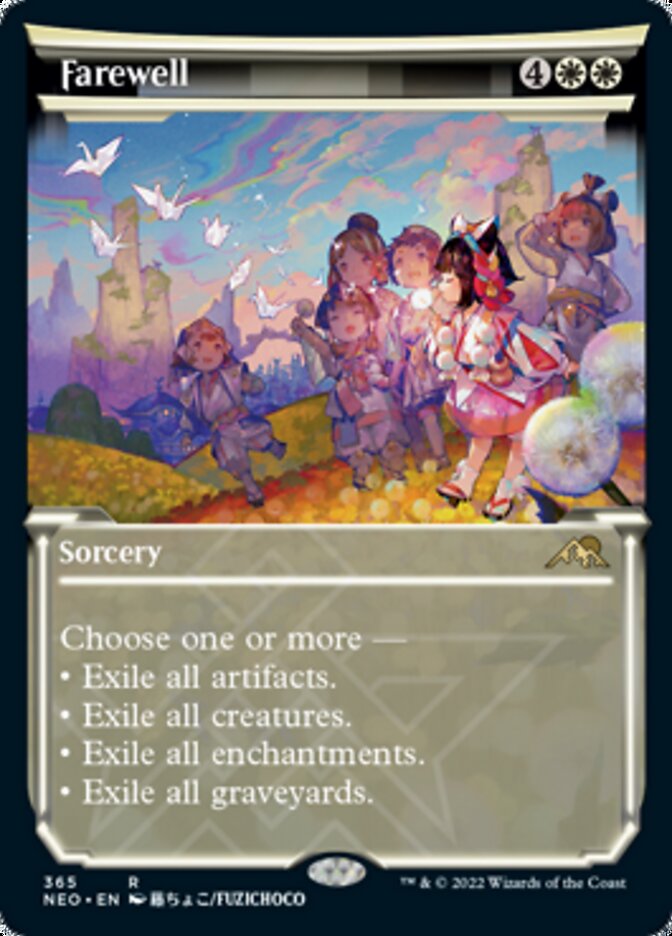 Farewell (Showcase Soft Glow) [Kamigawa: Neon Dynasty] | Boutique FDB TCG