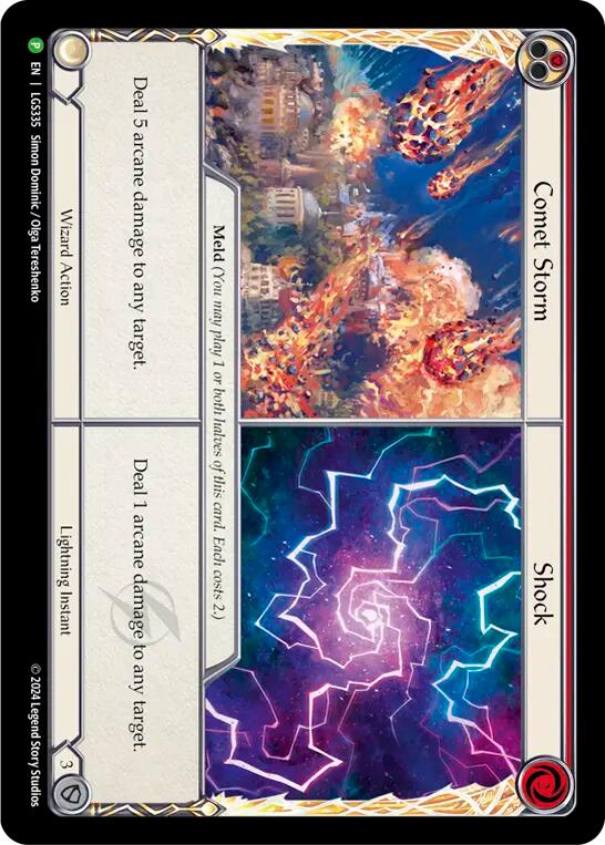 Comet Storm // Shock [LGS335] (Promo)  Cold Foil | Boutique FDB TCG