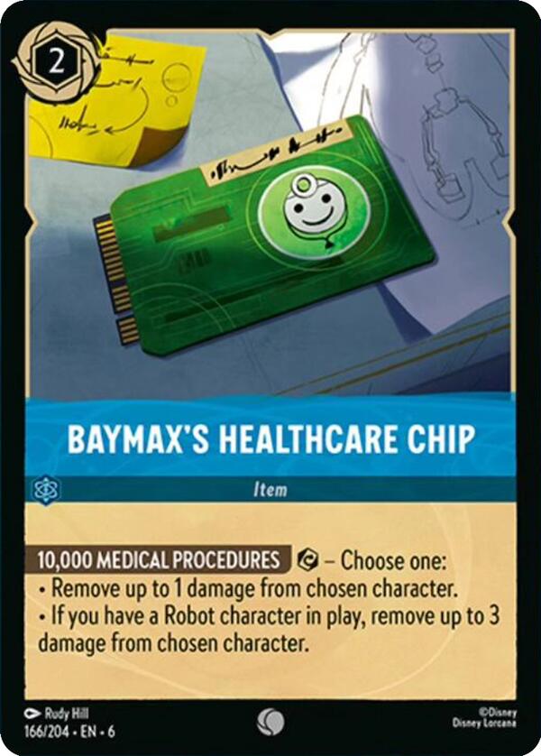 Baymax's Healthcare Chip (166/204) [Azurite Sea] | Boutique FDB TCG