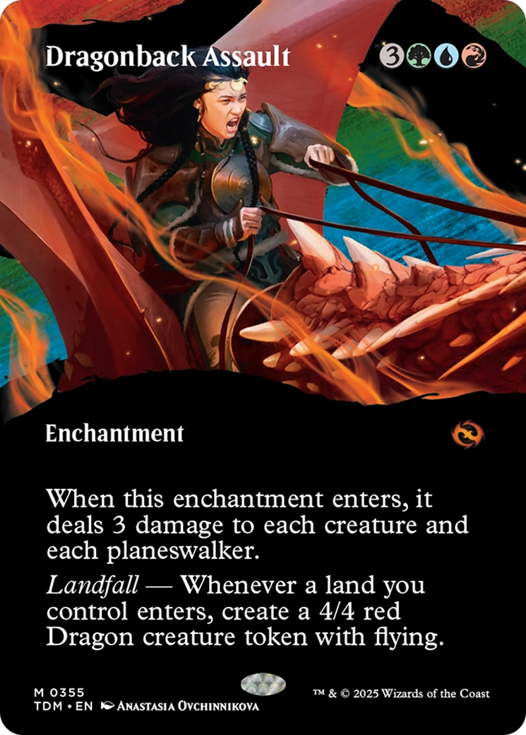 Dragonback Assault (Borderless) [Tarkir: Dragonstorm] | Boutique FDB TCG