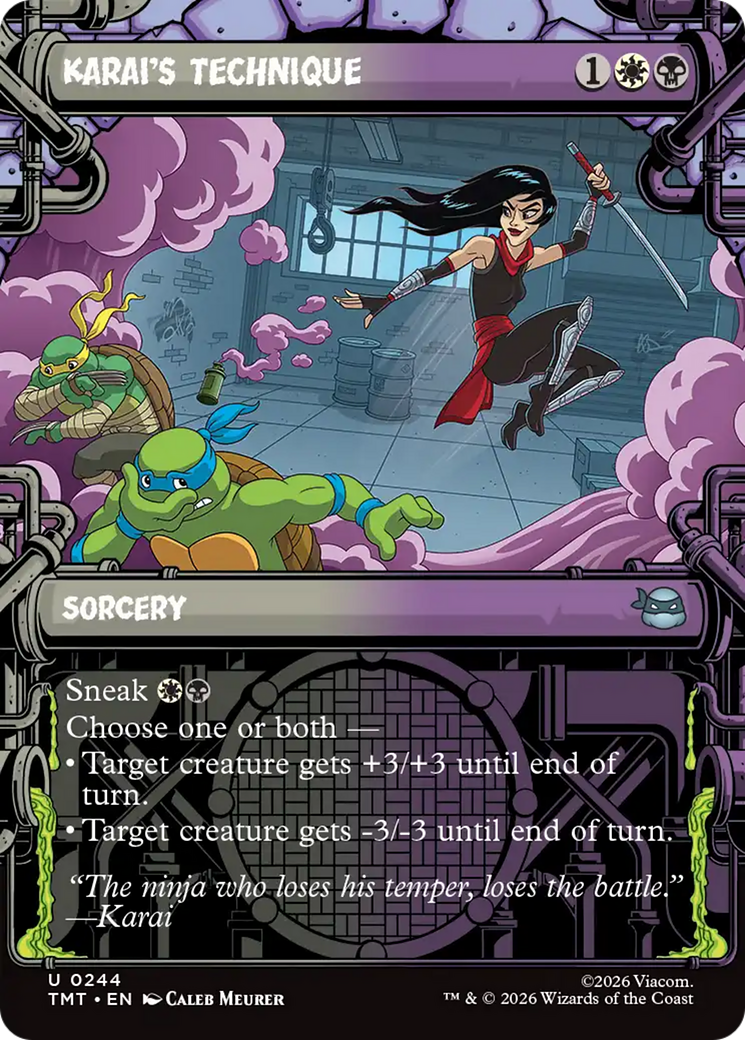 Karai's Technique (Showcase) [Teenage Mutant Ninja Turtles] | Boutique FDB TCG