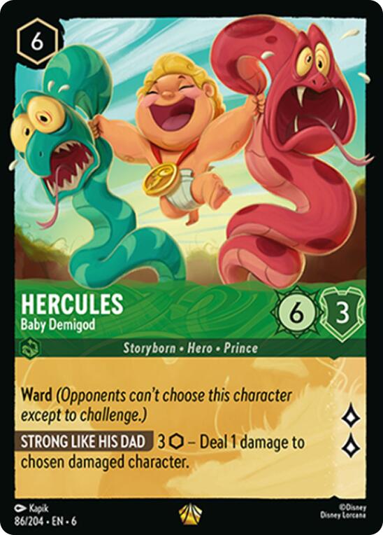 Hercules - Baby Demigod (86/204) [Azurite Sea] | Boutique FDB TCG