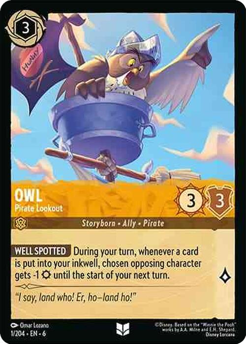 Owl - Pirate Lookout (1/204) [Azurite Sea] | Boutique FDB TCG