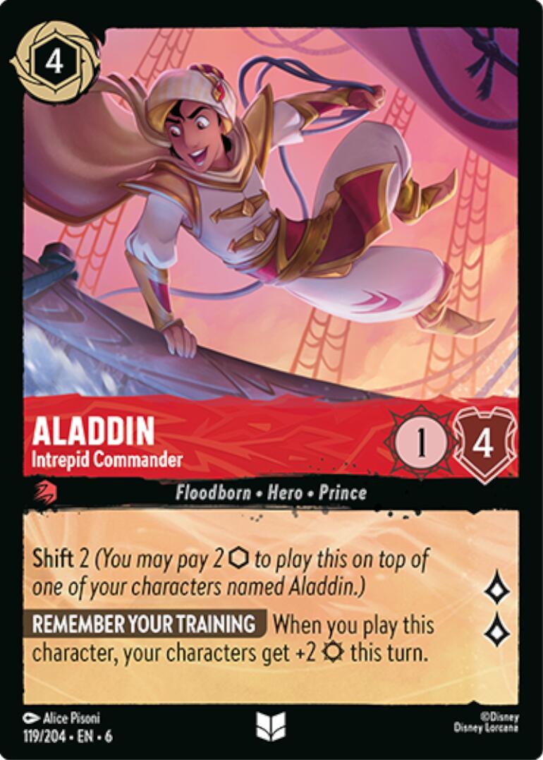 Aladdin - Intrepid Commander (119/204) [Azurite Sea] | Boutique FDB TCG