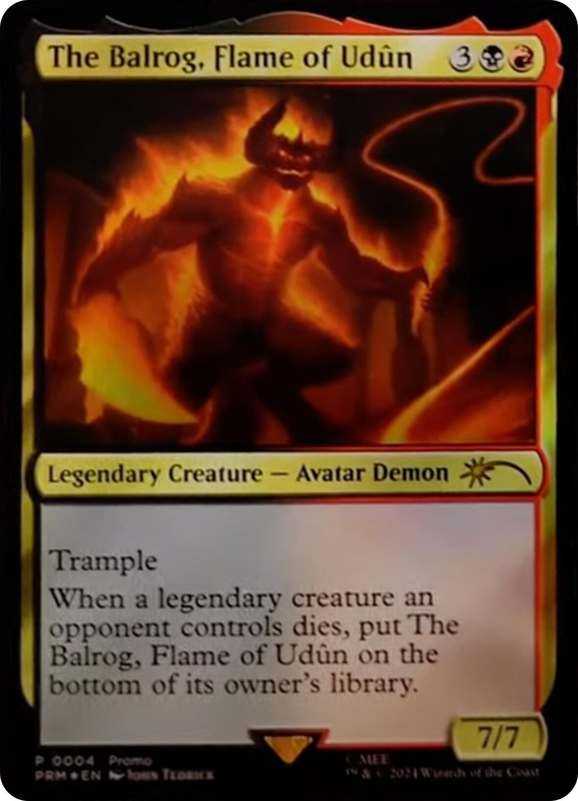 The Balrog, Flame of Udun [Resale Promos] | Boutique FDB TCG