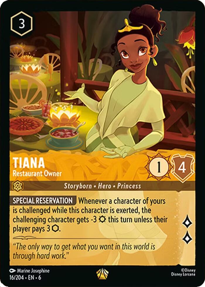 Tiana - Restaurant Owner (16/204) [Azurite Sea] | Boutique FDB TCG