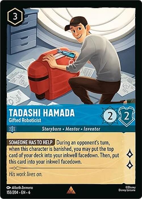 Tadashi Hamada - Gifted Roboticist (155/204) [Azurite Sea] | Boutique FDB TCG