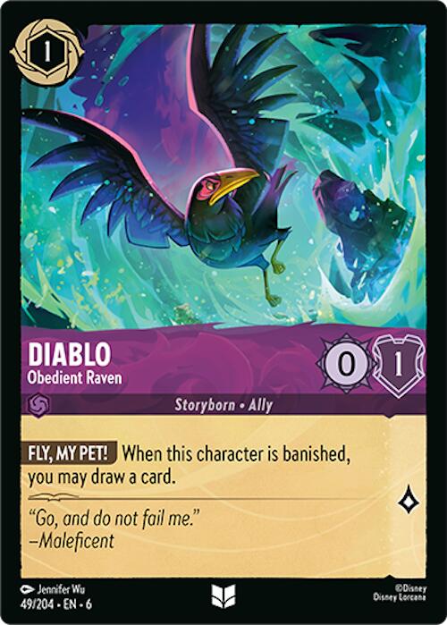 Diablo - Obedient Raven (49/204) [Azurite Sea] | Boutique FDB TCG