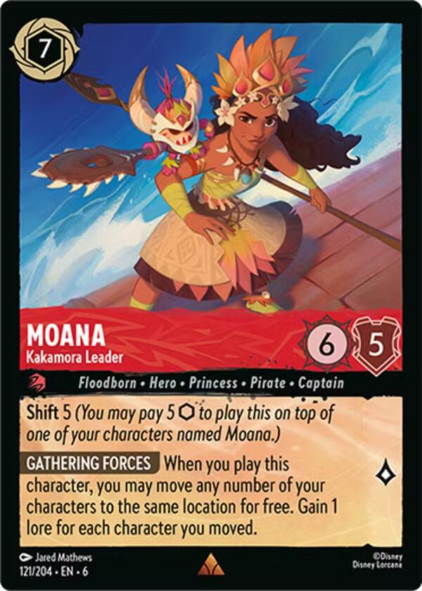 Moana - Kakamora Leader (121/204) [Azurite Sea] | Boutique FDB TCG