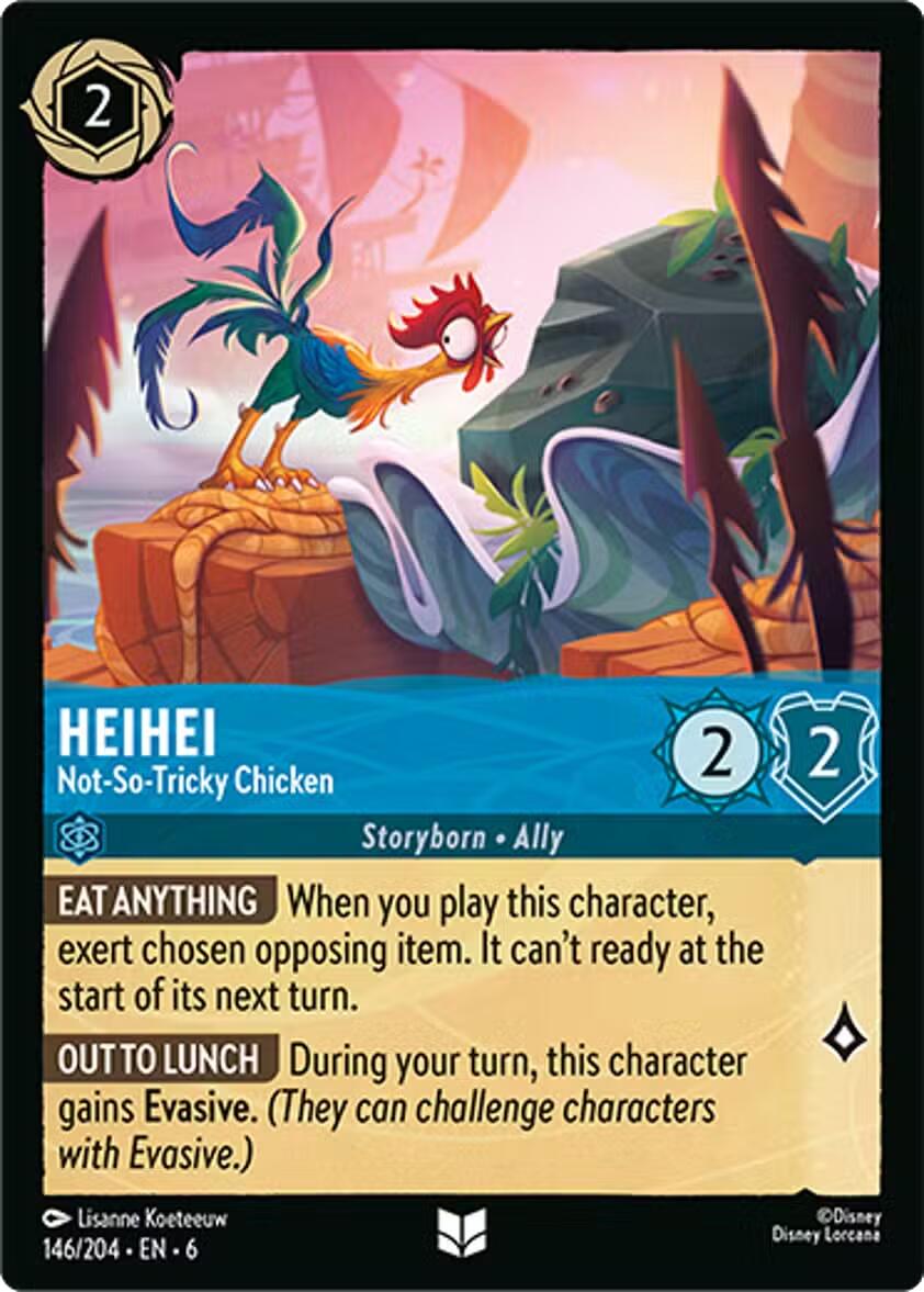 HeiHei - Not-So-Tricky Chicken (146/204) [Azurite Sea] | Boutique FDB TCG