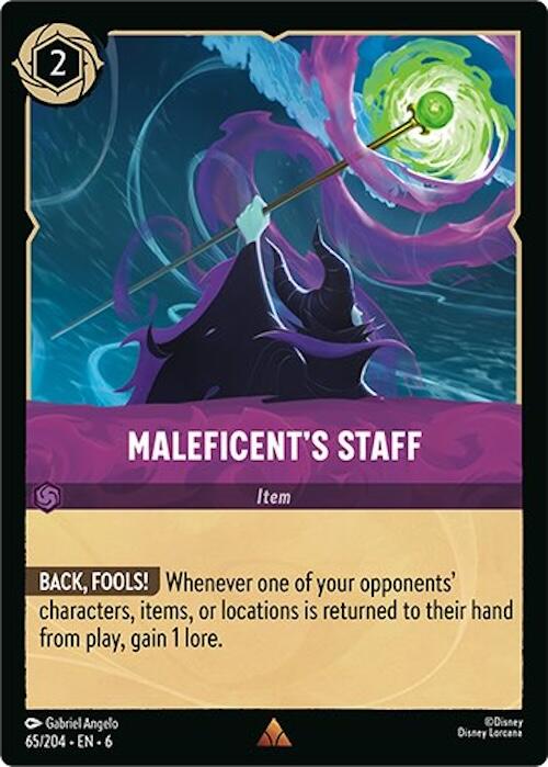 Maleficent's Staff (65/204) [Azurite Sea] | Boutique FDB TCG