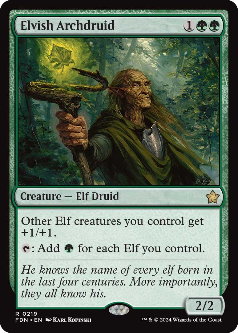 Elvish Archdruid [Foundations] | Boutique FDB TCG