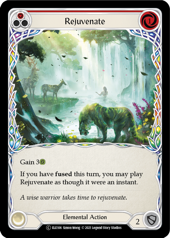 Rejuvenate (Red) [U-ELE106] (Tales of Aria Unlimited)  Unlimited Rainbow Foil | Boutique FDB TCG