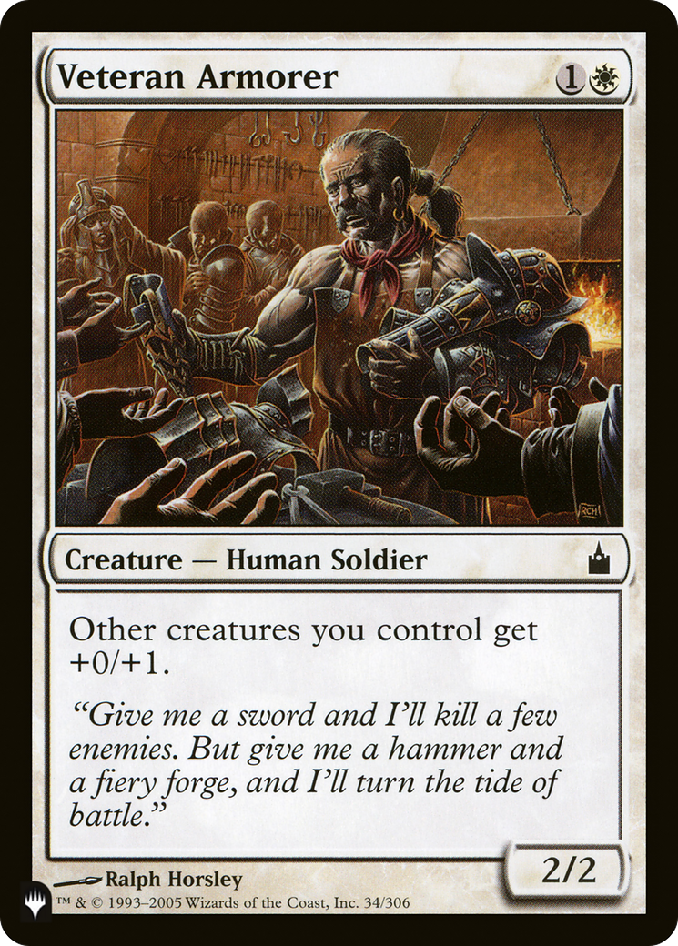 Veteran Armorer [The List Reprints] | Boutique FDB TCG