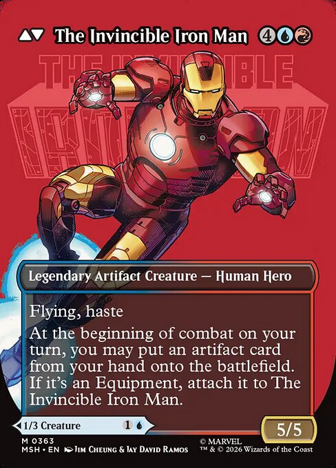 Tony Stark (Borderless) (0363) [Marvel Super Heroes] | Boutique FDB TCG