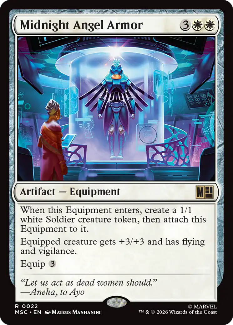 Midnight Angel Armor (Surge Foil) [Marvel Super Heroes Commander] | Boutique FDB TCG