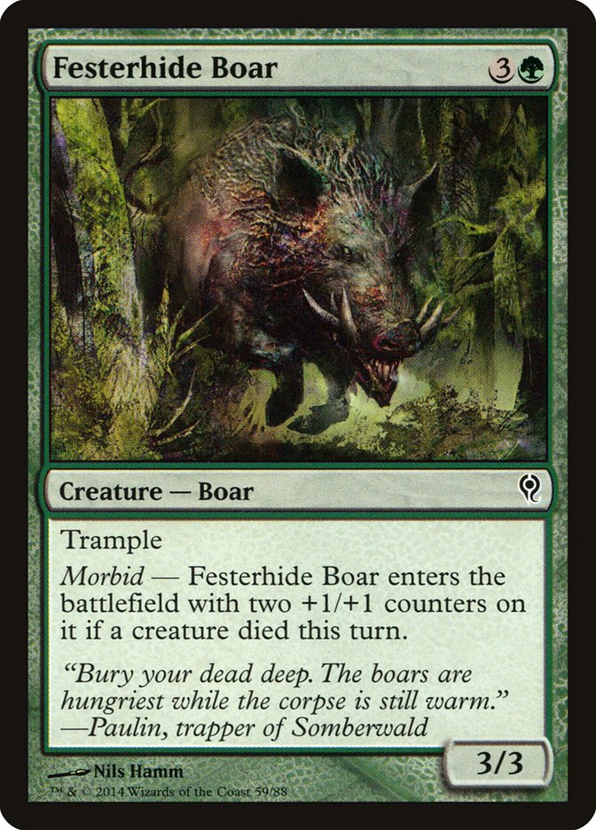 Festerhide Boar [Duel Decks: Jace vs. Vraska] | Boutique FDB TCG