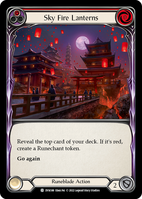 Sky Fire Lanterns (Red) [DYN188] (Dynasty) | Boutique FDB TCG