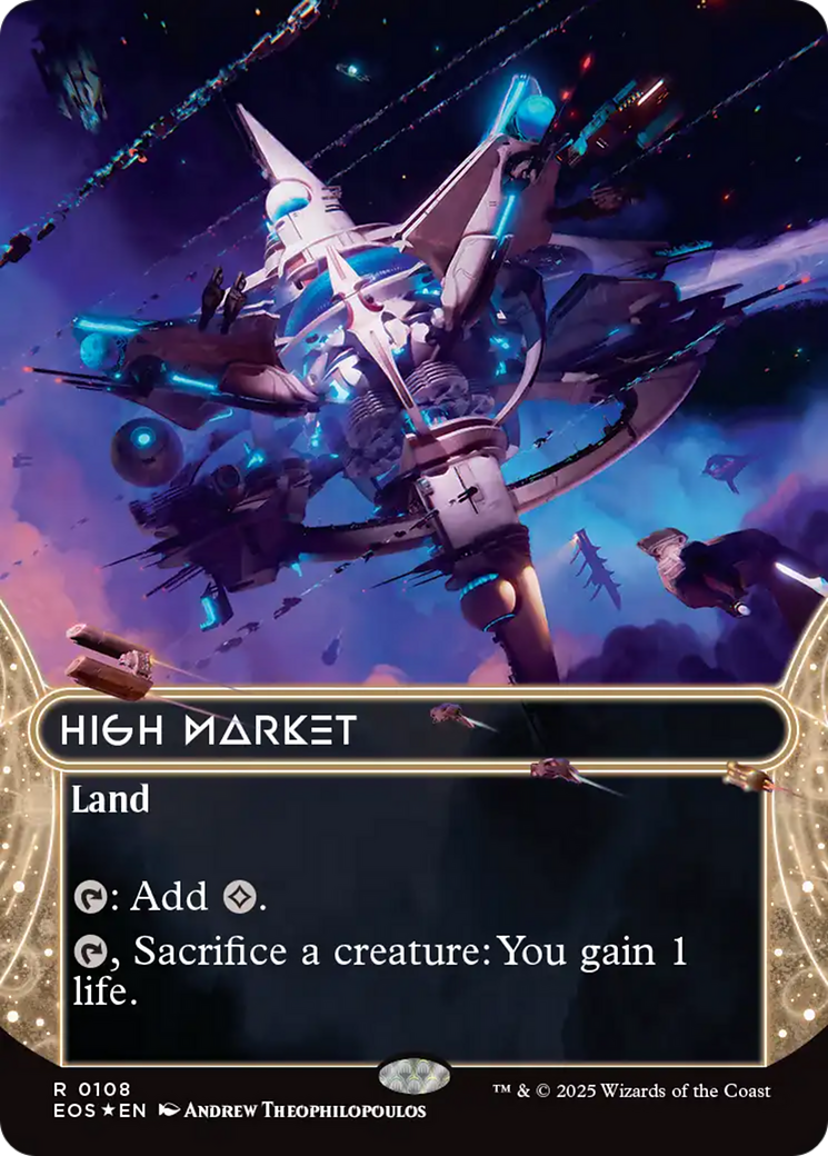 High Market (0108) (Borderless) (Galaxy Foil) [Edge of Eternities: Stellar Sights] | Boutique FDB TCG