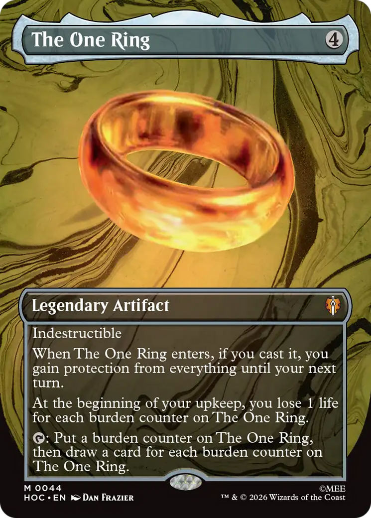 The One Ring (Borderless) [The Hobbit] | Boutique FDB TCG
