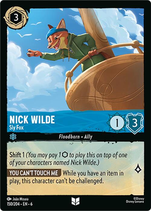 Nick Wilde - Sly Fox (150/204) [Azurite Sea] | Boutique FDB TCG